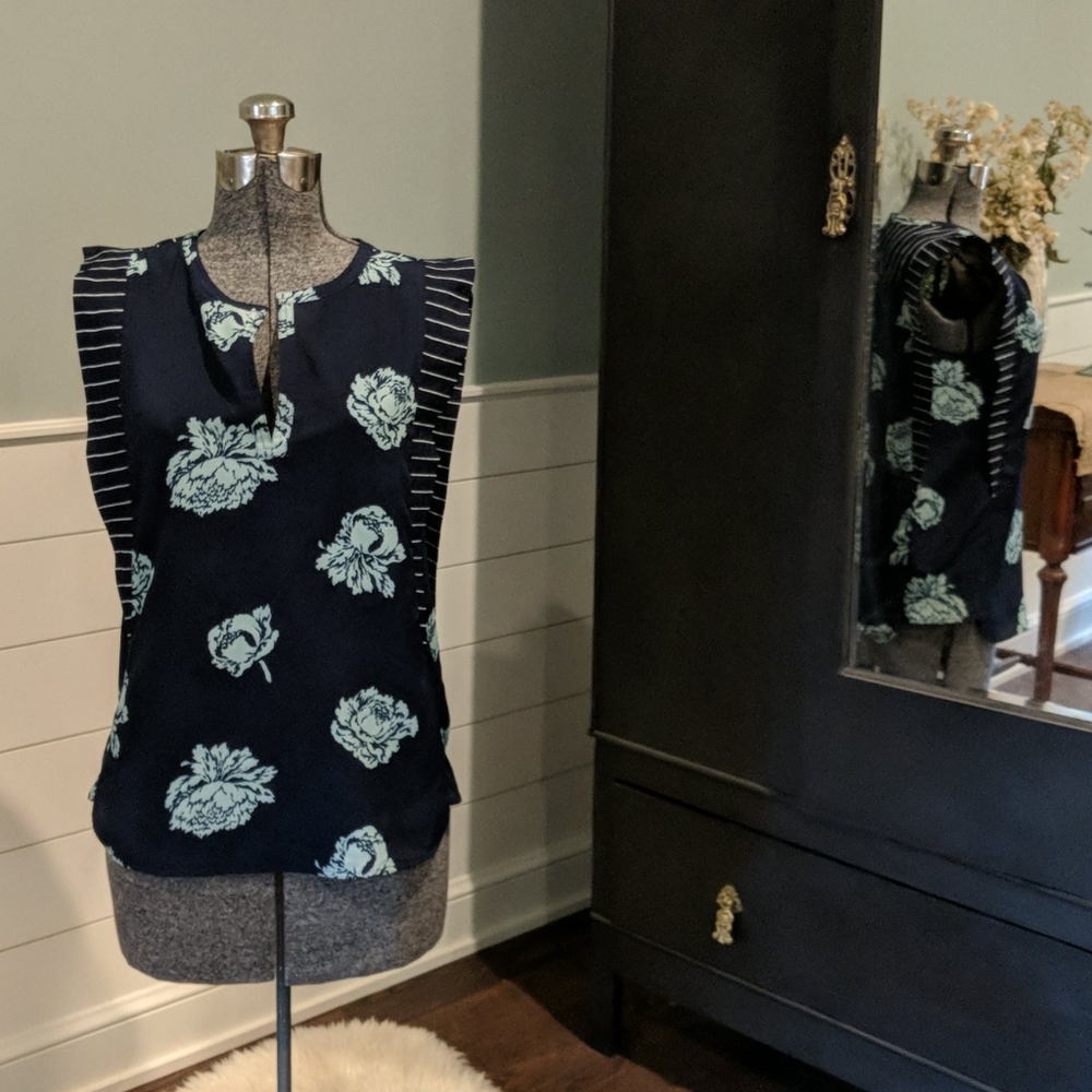 J. crew floral career top